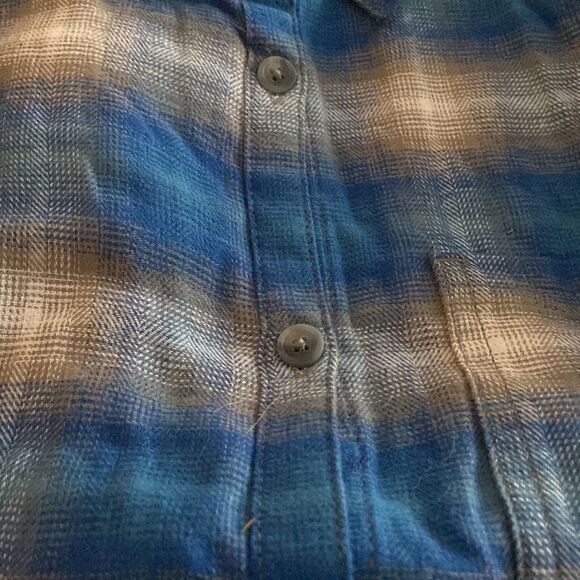 Dickies Women's Duratech Renegade Flannel Shirt NWT Sz XS blue - Picture 7 of 12